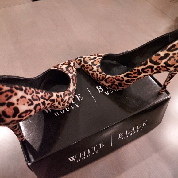 White House Black Market Olivia Leopard Heel - Picture 8 of 11